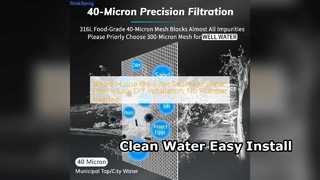 পুরো ঘর জল ফিল্টার সহজ ইনস্টল