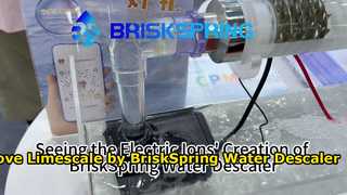 BriskSpring Water Descaler 2-এর বৈদ্যুতিক আয়ন তৈরি হচ্ছে