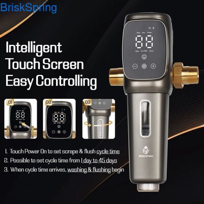 Fully Automatic 40 Micron Whole House Water Filter with SUS 316 Stainless Steel for Clean Tap Water