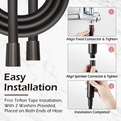 সুপার সফট অ্যান্টি-টুইস্ট নমনীয় শাওয়ার হোস