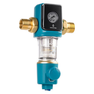 গৃহস্থালীর ব্যবহারের জন্য সাইফন ব্যাকওয়াশ স্পিন ডাউন ডিজাইন সহ BPA মুক্ত পলল প্রি-ফিল্টার