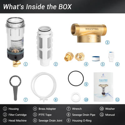 হাই-এন্ড পুনরায় ব্যবহারযোগ্য ব্যাকওয়াশ সিডামেন্ট ফিল্টার ডাবল সাইড স্ক্র্যাপিং গভীর পরিষ্কারের সাথে পুরো বাড়ির ব্যবহারের জন্য