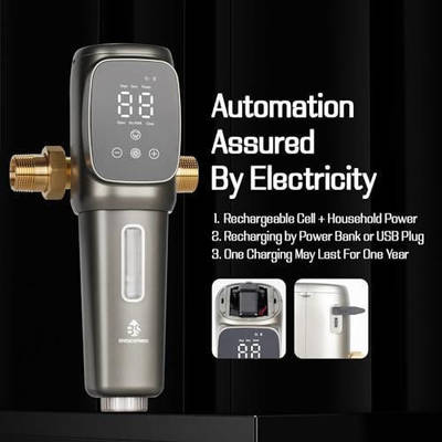 স্মার্ট টাইমার অটো ব্যাকওয়াশ ওয়াটার প্রাক ফিল্টার 40-300μm ফিল্টার রেটিং SUS 316L স্টেইনলেস স্টীল জাল এবং 6T/H প্রবাহ হার