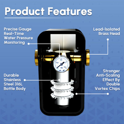 গৃহস্থালি ব্যবহারের জন্য SAAS প্রযুক্তি সহ অ্যান্টিব্যাকটেরিয়াল স্কেল ইনহিবিশন ওয়াটার ডিসক্যালার