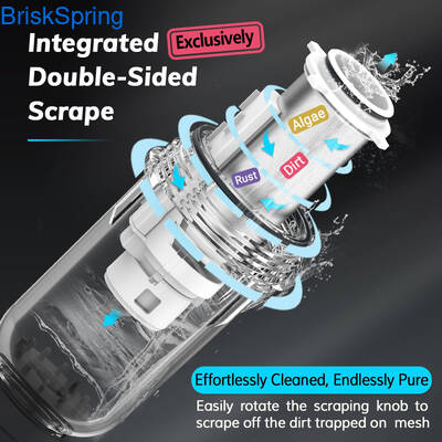 বাড়ির ব্যবহারের জন্য 5T/H ফ্লো রেট এবং স্ব-পরিষ্কার ডিজাইন সহ 3/4 ইঞ্চি জল প্রি-ফিল্টার