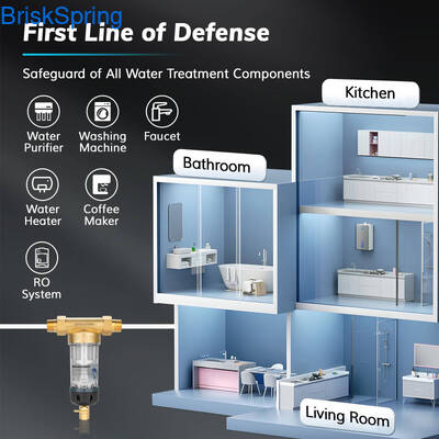 বাড়ির ব্যবহারের জন্য 5T/H ফ্লো রেট এবং স্ব-পরিষ্কার ডিজাইন সহ 3/4 ইঞ্চি জল প্রি-ফিল্টার