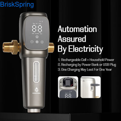 স্বয়ংক্রিয় ব্যাকওয়াশ প্রাক ফিল্টার ইন্টেলিজেন্ট সেডিয়েন্ট ফিল্টার, ভিলা, অ্যাপার্টমেন্ট এবং গৃহস্থালি জল প্রবেশের জন্য উচ্চ প্রবাহ প্রাক ফিল্টার