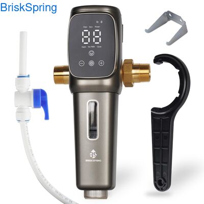 40 মাইক্রন স্পিন ডাউন সেডিয়েন্ট ফিল্টার সম্পূর্ণ স্বয়ংক্রিয় ফ্লাশিং এবং SUS 316 স্টেইনলেস স্টীল জাল সঙ্গে পুরো ঘর জল ফিল্টার জন্য