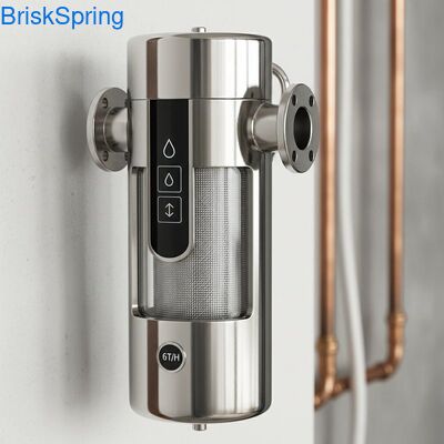 উচ্চ প্রবাহ 6T এইচ 316L স্টেইনলেস স্টীল জাল টাচ কন্ট্রোল সহ পুরো বাড়ির জন্য জল প্রাক ফিল্টার