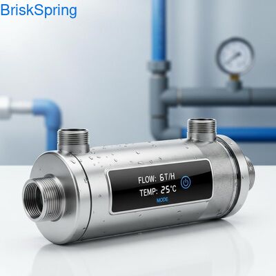 উচ্চ প্রবাহ 6T এইচ 316L স্টেইনলেস স্টীল জাল টাচ কন্ট্রোল সহ পুরো বাড়ির জন্য জল প্রাক ফিল্টার