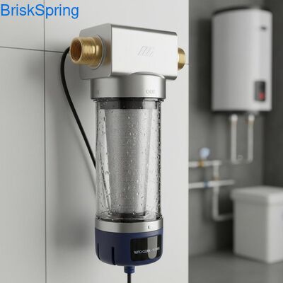 40 মাইক্রন সম্পূর্ণ স্বয়ংক্রিয় পুনরায় ব্যবহারযোগ্য স্পিন ডাউন ওয়াটার প্রাক ফিল্টার পুরো বাড়ির অবশিষ্টাংশ অপসারণের জন্য