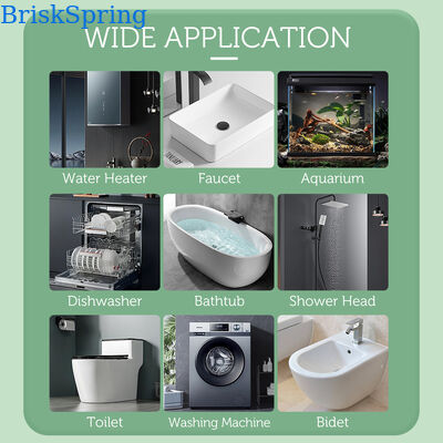 BriskSpring T5-M3-BS 1/2 Inch Water Scale Inhibitor with Replaceable Cartridge and Multi-Stage Filtration for Compact End-Point Installation