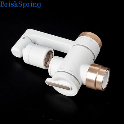 BriskSpring JP-002 Rose Gold Micro-Nano Bubble Faucet Filter with 360° Swivel Aerator and Replaceable Cartridge