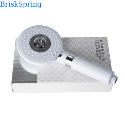 BriskSpring Micro-Nano Bubble Handheld Shower with 3 Spray Modes Water Saving and SUS304 Stainless Steel Construction