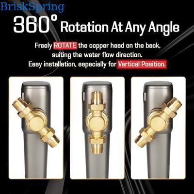 AT-30G-BS Automatic Whole House Water Pre Filter with 40 Micron SUS316L Mesh and Timed Self-Flushing